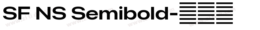 SF NS Semibold字体转换